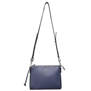 Radley London Selby Street Leather Small Zip Top Crossbody Shoulder Bag Blue